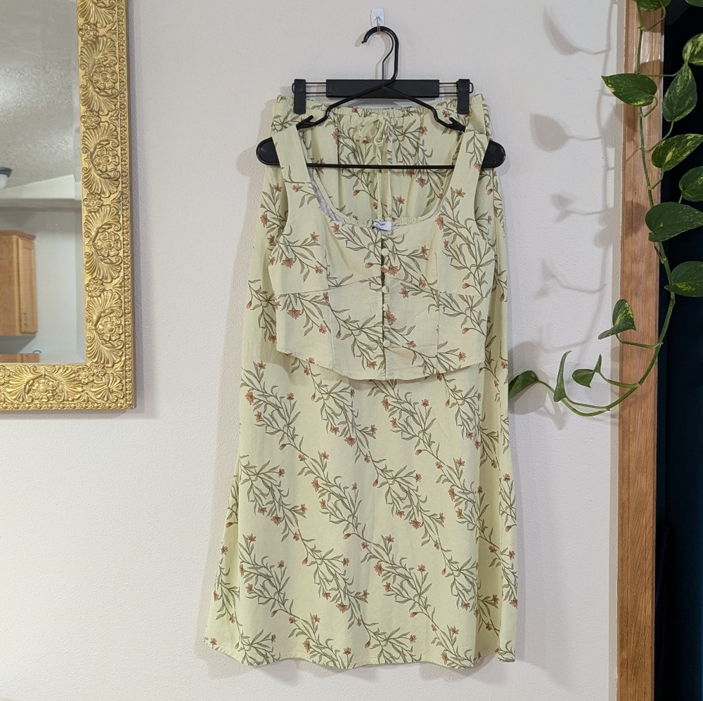 The Workshop Skirt And Crop Top Set